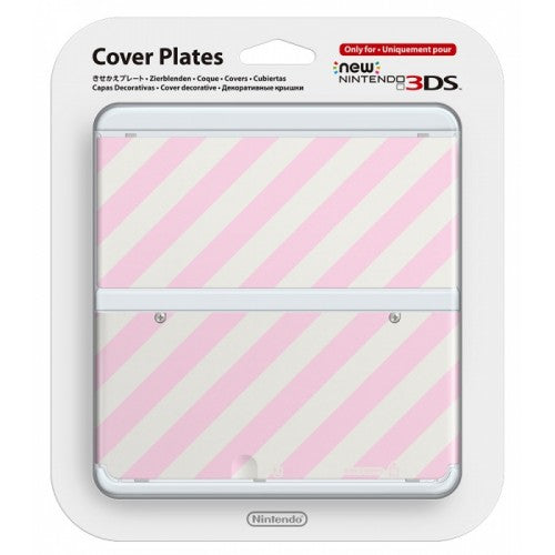 Nintendo Official Cover for New 3DS - Pink & White Stripes /3DS –