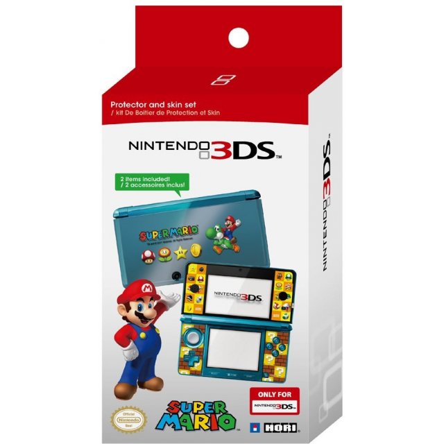 Nintendo 3DS Super Mario Protector and Skin Set (Hori) /3DS