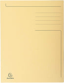 Exacompta folder: Pre-printed 3-flap folder  Forever - 24x32cm - Cream /Stationary