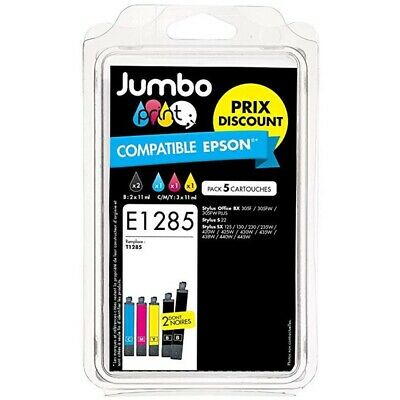 Jumbo Print - E1285 (To Replace: Epson T1285) (5 Cartridges) /Cartridge