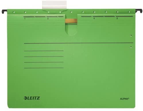 Leitz Alpha-Suspension File Coloured Card Green CFM /Stationary