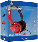 Pro4-10 Officially Licensed Stereo Gaming Headset (Red) /PS4