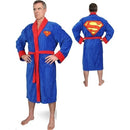 Superman DC Comics Fleece Original Superman Logo on Front and Back Blue No Hood Adult One Size /Home