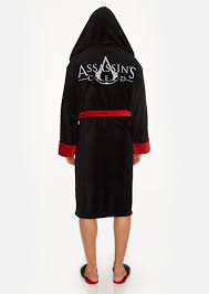 Assassins Creed Black Robe inc Logo & peaked hood - Adult /Merchandise
