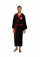 Harry Potter Gryffindor Fleece Bathrobe Black/Burgundy Oversized Hood and Sleeves /Merchandise