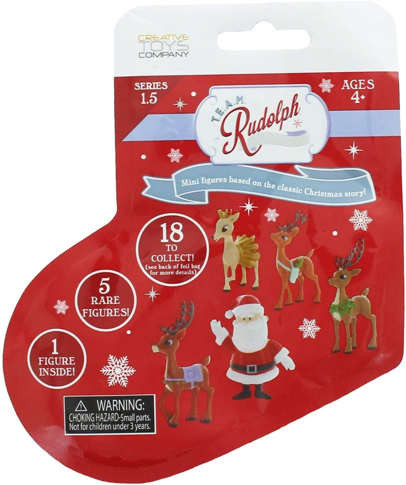 TEAM Rudolph Reindeer Stocking Foilbag 1 Single Unit (series 1.5) / Toys