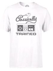 Nintendo Retro NES Classically Trained Mens White T-Shirt (XL) /Clothing