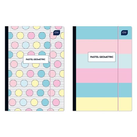 Interdruk TEGUFL306 File Folder with Elastic Band A4+ Lux Collection Stripes & Dots /Stationery