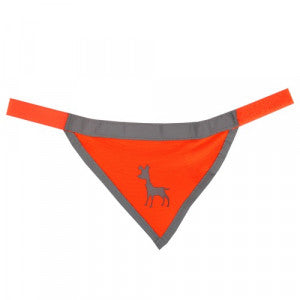Alcott Visibility Dog Bandana, Neon Orange, Medium